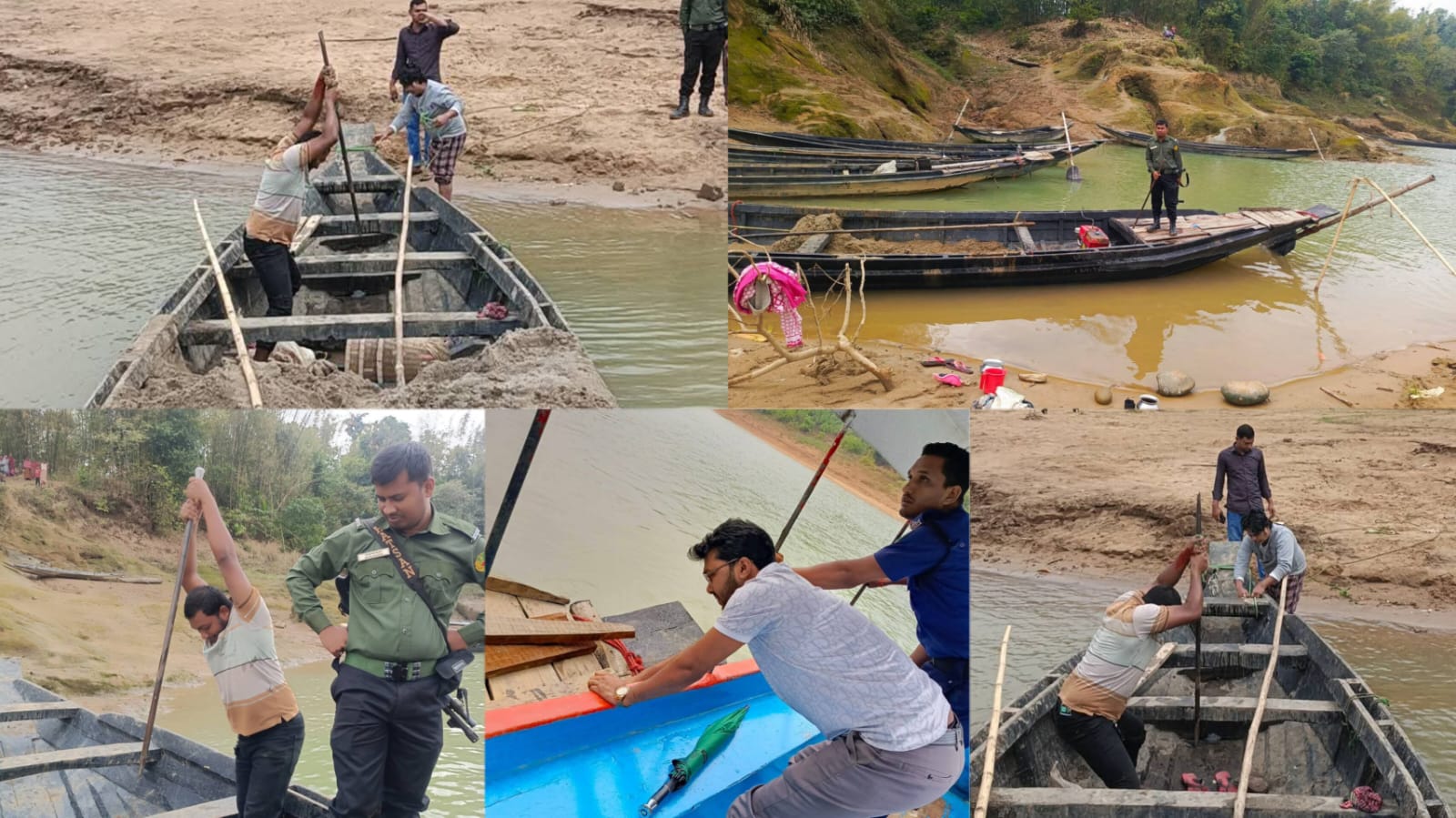 লালাখালে প্রশাসনের জিরো টলারেন্স: ২ লক্ষ টাকার অবৈধ ইঞ্জিন নৌকা জব্দ ও ধ্বংস