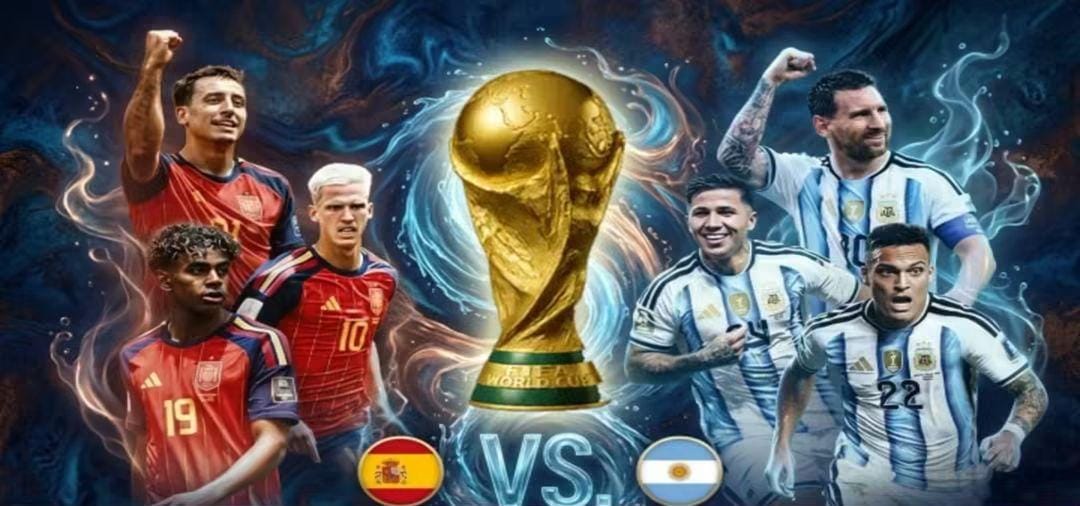 মেটলাইফ স্টেডিয়ামে বিশ্বসেরার লড়াইয়ে আর্জেন্টিনার আবেগ ও স্পেনের গাণিতিক কৌশলের মহাদ্বৈরথ